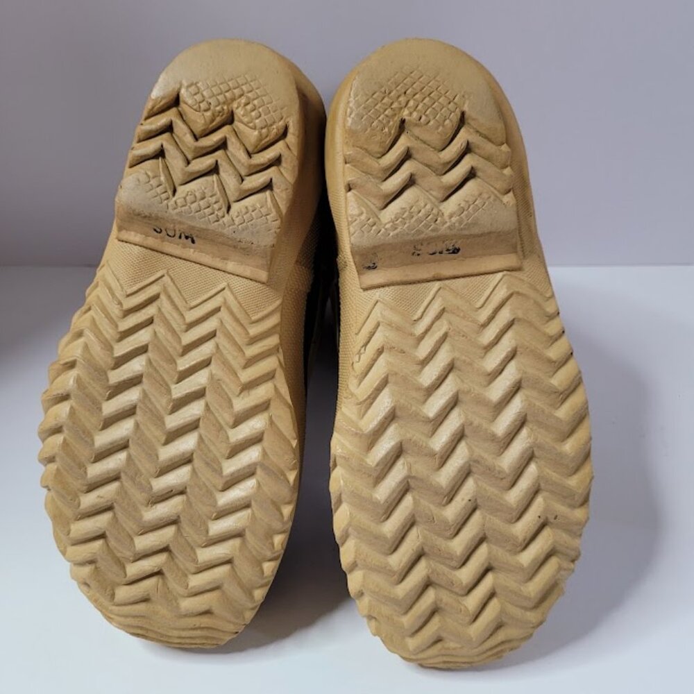 SOREL Wool Lined "Manitou" Womens Size 6 Boots Brown/Black/Yellow Vintage Rare - Picture 8 of 13